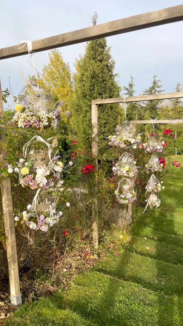 Jaulas con flores "Botánico"